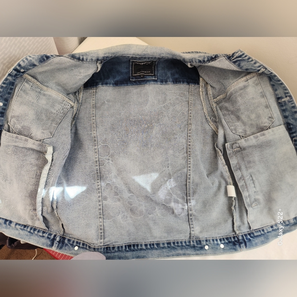 Reason Flaming Dragon Denim Jacket with Colorful Prints. Size M.   #G02 - Picture 10 of 15